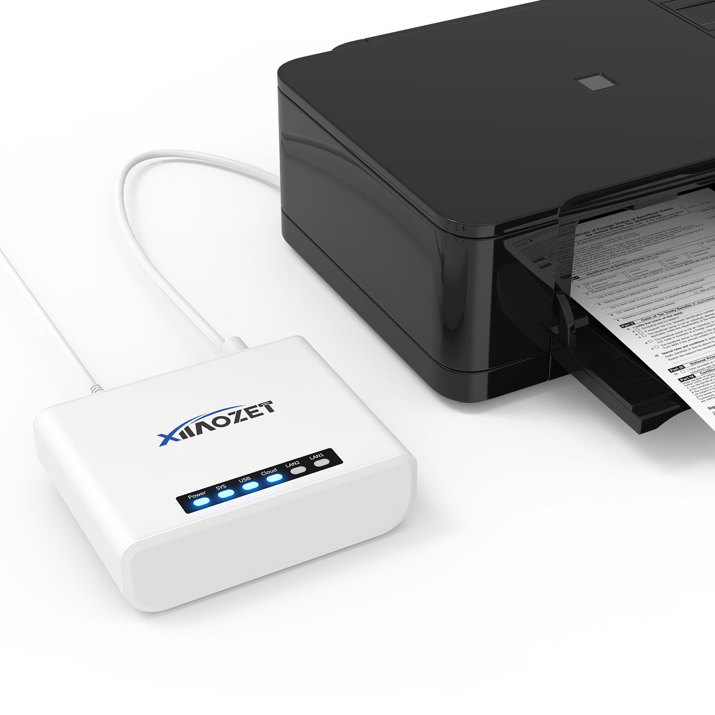 LK100W Wireless Print Server with 1 Port USB2.0 Convert Printer to Wirelesss
