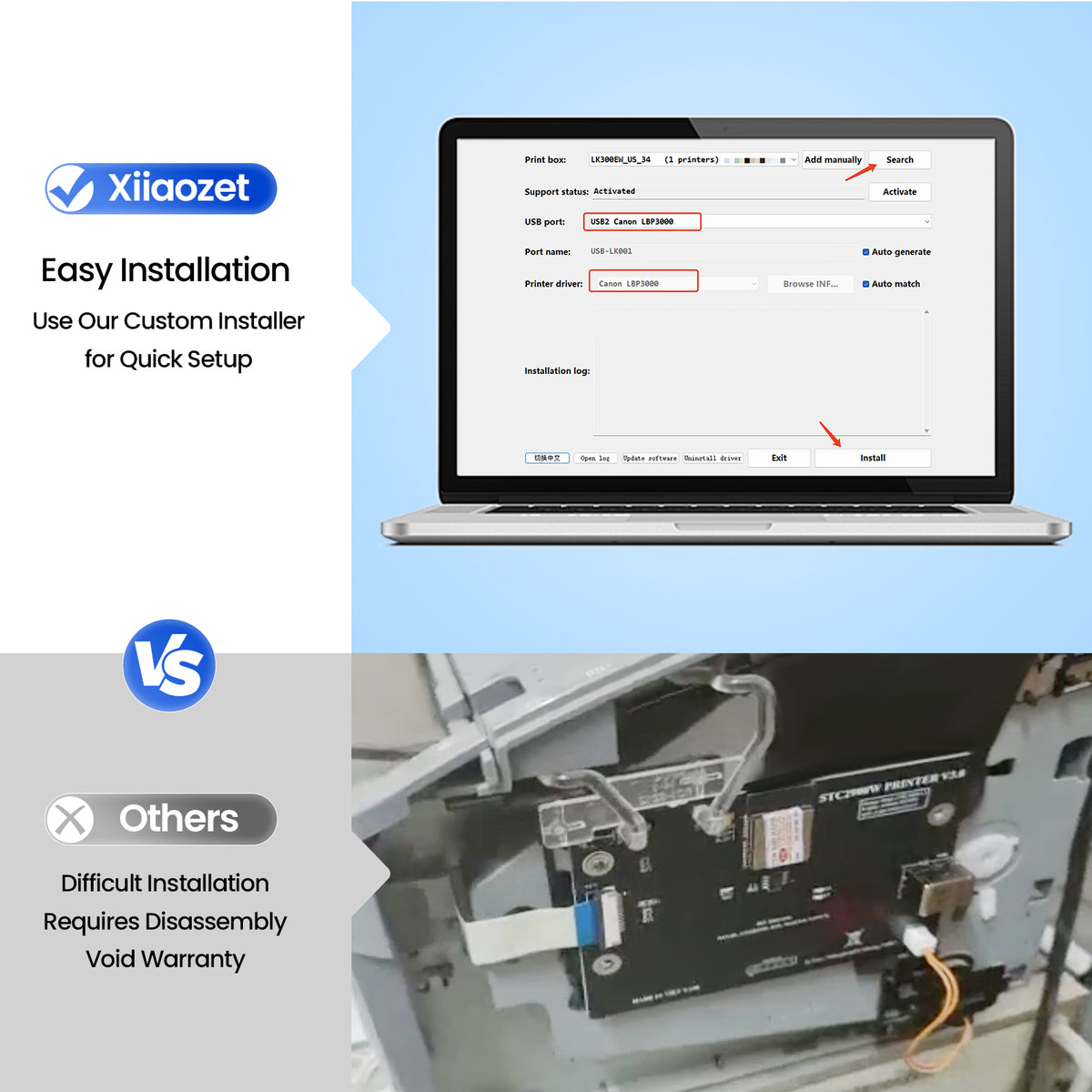 LK-M13W Print Server only Compatible with LBP Printer (CAPT)