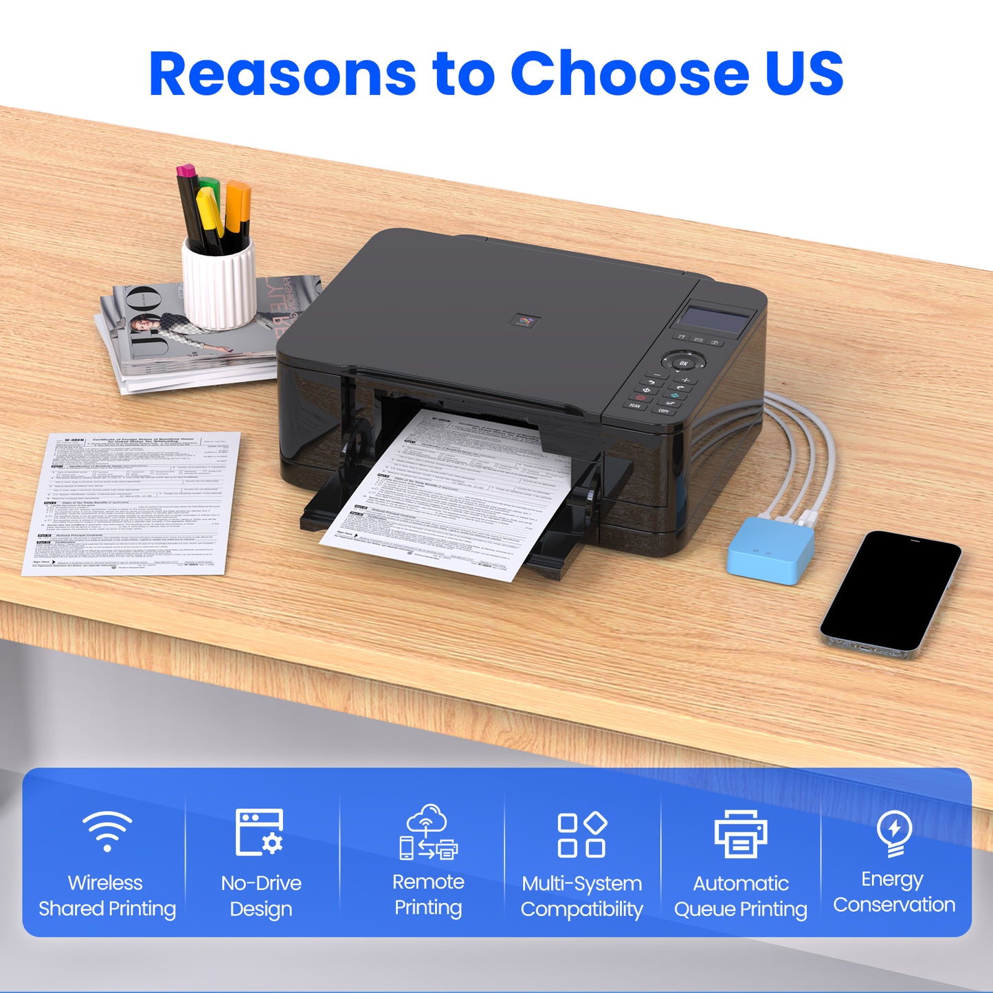 LK-M11W Print Server Support Mobile Printing