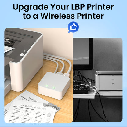 LK-M13W Print Server only Compatible with LBP Printer (CAPT)