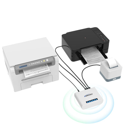 LK300W147 Xiiaozet Wireless print server compatible with Canon LBP (CAPT) printers, Support Windows OS & Mobile Printing
