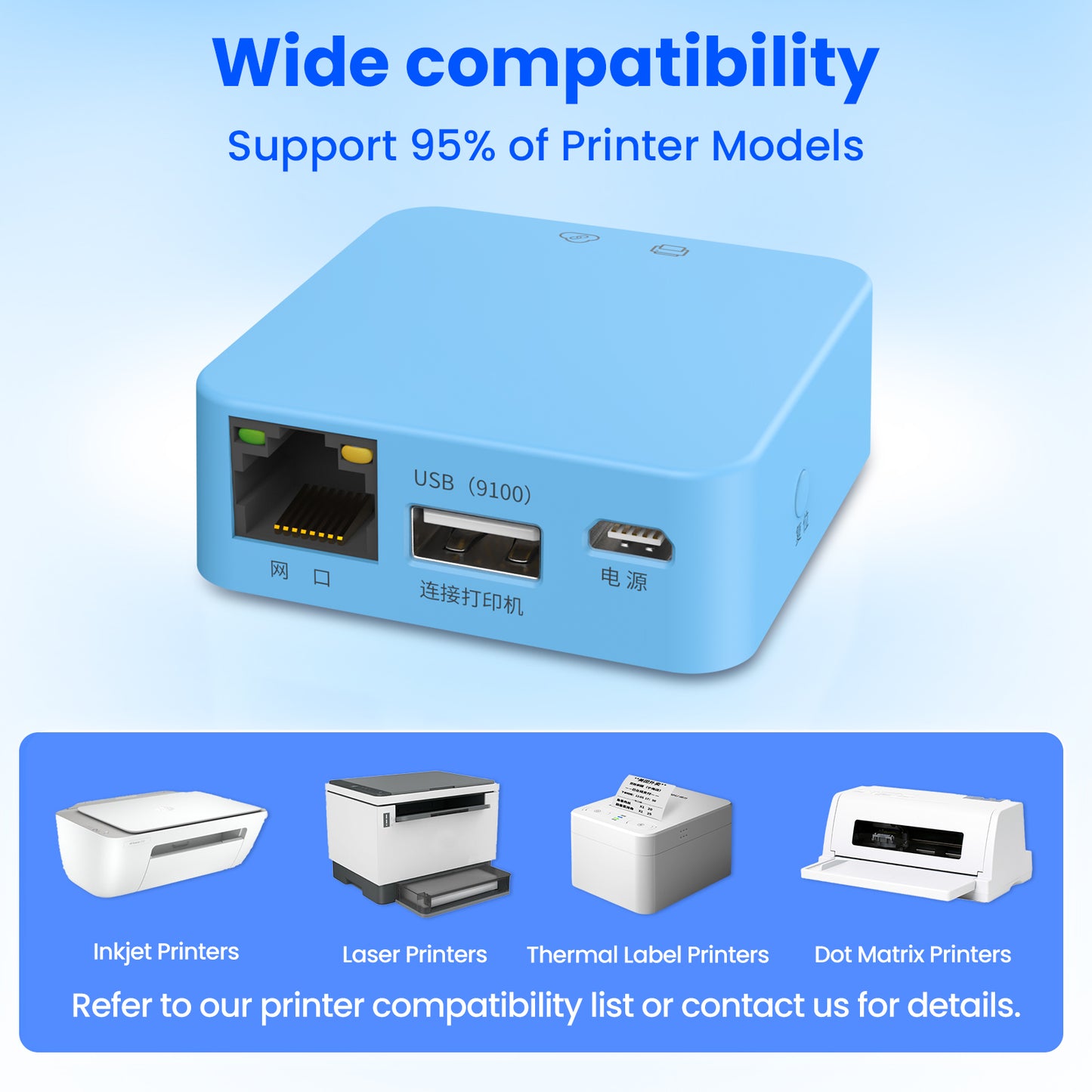 LK-M11W Print Server Support Mobile Printing