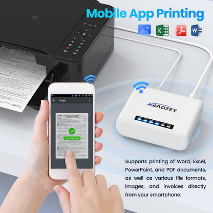 LK100W Wireless Print Server with 1 Port USB2.0 Convert Printer to Wirelesss